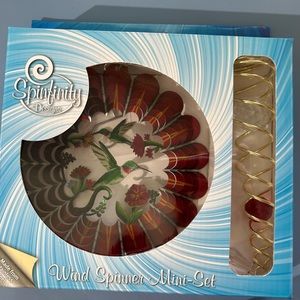 6in stainless steal hummingbird wind spinner with tail